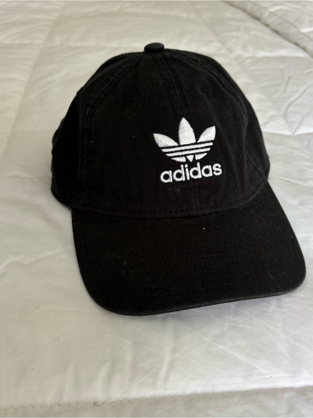 Adidas Originals Black Trefoil Logo Hat | Unisex | Item 0383